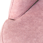 Банкетка пыльно-розовый велюр со спинкой и подлокотниками на 4-х деревянных ножках Aurora Pink варинант исполнения - 2 | Loft Concept в Брянске