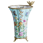 Ваза со стрекозой из фарфора с бронзовыми элементами Paradise Dragonfly варинант исполнения - 1 | Loft Concept в Брянске