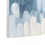 Панно декоративное с ручной росписью Blue Strokes варинант исполнения - 3 | Loft Concept в Брянске