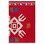 Плед хлопковый по мотивам чувашских орнаментов Ural and Siberian Patterns варинант исполнения - 1 | Loft Concept в Брянске