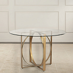 Стол обеденный круглый с основанием из 2-х пересекающихся колец Modern Geometric Silhouette варинант исполнения - 2 | Loft Concept в Брянске