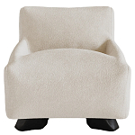 Кресло Cannes с мягкой обивкой букле молочного цвета  варинант исполнения - 4 | Loft Concept в Брянске