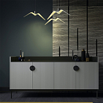 Дизайнерский комод светло-серый с фактурным фасадом UNO варинант исполнения - 1 | Loft Concept в Брянске