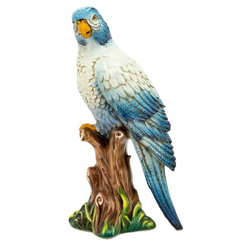 Статуэтка Parrot Big Blue Синий Белый Статуэтка Parrot Big Blue Синий Белый в Брянске | Loft Concept