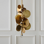 Люстра креативная из дисков цвета латунь Constellation Light and Style варинант исполнения - 2 | Loft Concept в Брянске