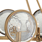 Люстра круглая с прозрачными рельефными плафонами Crystal Prism варинант исполнения - 2 | Loft Concept в Брянске