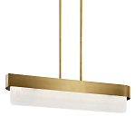 Люстра подвесная прямоугольная цвета латунь Kichler варинант исполнения - 1 | Loft Concept в Брянске