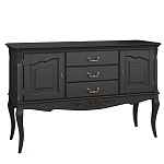 Консоль черная из массива бука с ящиками в стиле прованс Black Provence варинант исполнения - 2 | Loft Concept в Брянске