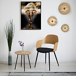 Бра в форме диска из натурального камня с декоративным центральным элеменом Cryptocrystalline Stone варинант исполнения - 2 | Loft Concept в Брянске