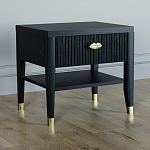 Прикроватная тумбочка с ящиком Elsa Dreams Black варинант исполнения - 1 | Loft Concept в Брянске