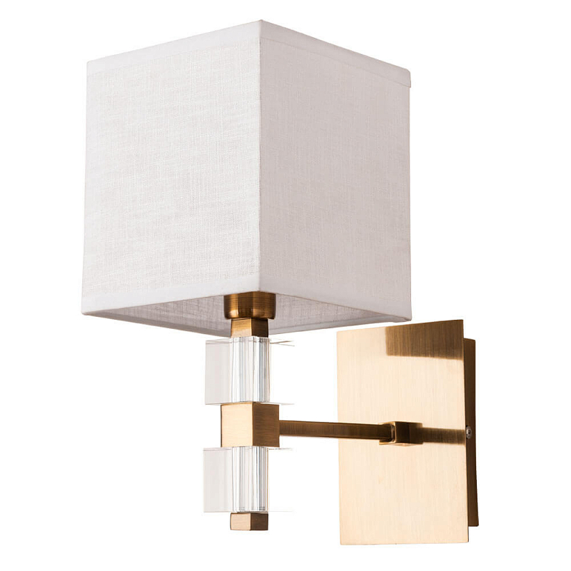 Бра Tradonico Sconces Brass Латунь Белый Прозрачный Бра Tradonico Sconces Brass Латунь Белый Прозрачный в Брянске | Loft Concept