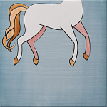 Плитка с узором Девочка единорог варинант исполнения - 6 | Loft Concept в Брянске