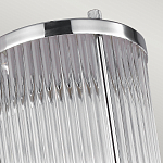 Бра для ванных комнат с прозрачным рифленым цилиндрическим плафоном на прямоугольном зеркальном основании Feiss варинант исполнения - 3 | Loft Concept в Брянске