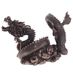 Декоративная статуэтка Дракон Fuzanglong Dragon Dark Bronze Statuette варинант исполнения - 3 | Loft Concept в Брянске