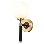 Бра с белым стеклянным плафоном в форме шара Cedar & Moss Light варинант исполнения - 1 | Loft Concept в Брянске