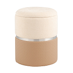 Пуф Mauldine с ящиком бежевый с экокожей варинант исполнения - 1 | Loft Concept в Брянске