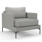 Мебельная ткань Шенилл серый цвет 138 см T4-29 варинант исполнения - 3 | Loft Concept в Брянске