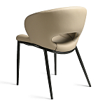 Стул обеденный кремовый из экокожи Futuristic Chair варинант исполнения - 2 | Loft Concept в Брянске