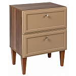 Тумба прикроватная бежевая из массива бука с 2-мя ящиками Wenge Light варинант исполнения - 1 | Loft Concept в Брянске