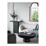 Столик кофейный черного цвета с овальной столешницей и круглым основанием Black Dalmen Table варинант исполнения - 4 | Loft Concept в Брянске