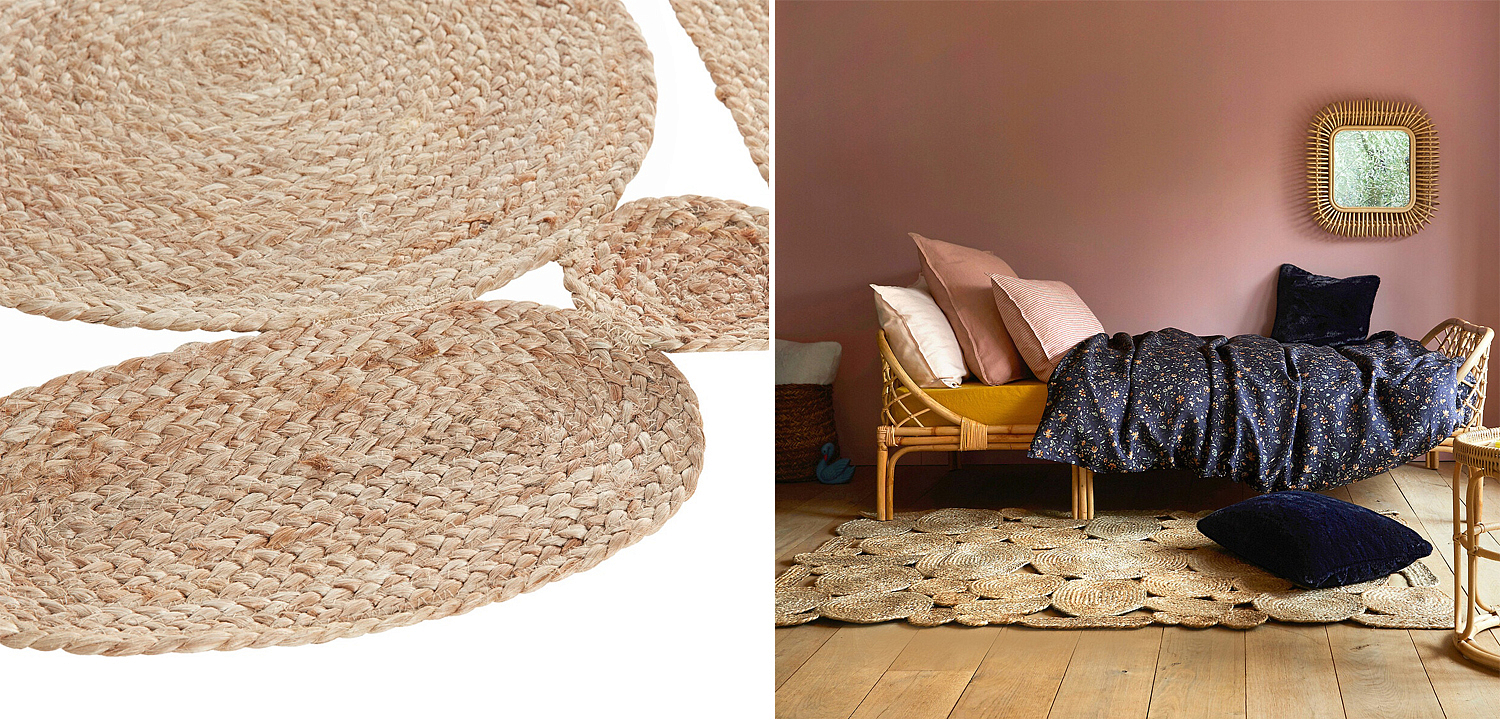 Ковер Carpet Jute Circles 100% джут Ковер Carpet Jute Circles 100% джут - Loft-Concept в Брянске