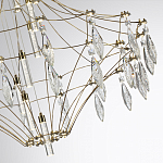 Люстра подвесная из металла с прозрачными подвесками из хрусталя Quasar 93 варинант исполнения - 3 | Loft Concept в Брянске