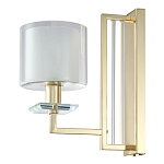 Бра с геометрическим каркасом из металла и цилиндрическим стеклянным плафоном Laurent варинант исполнения - 5 | Loft Concept в Брянске