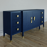 Большой Комод-буфет Elsa Dreams Blue с ящиками варинант исполнения - 3 | Loft Concept в Брянске