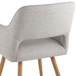 Стул в рогожке серого цвета NEASAN STOOL варинант исполнения - 6 | Loft Concept в Брянске