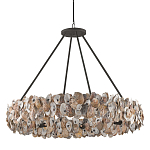 Люстра круглая с абажуром из устричных раковин Sea Ravens варинант исполнения - 2 | Loft Concept в Брянске