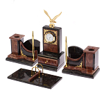 Настольный письменный набор из лемезита и змеевика с декором в виде Орла в подарочной упаковке Successful Leader варинант исполнения - 2 | Loft Concept в Брянске