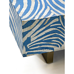 Кофейный стол Kenya Coffee Table Bone Inlay ZEBRA blue варинант исполнения - 3 | Loft Concept в Брянске