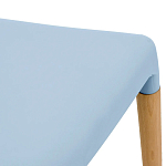 Пластиковый стул на ножках из массива бука Ferret Blue варинант исполнения - 6 | Loft Concept в Брянске