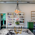 Люстра с 15-ю белыми  плафонами с золотой внутренней поверхностью Hinkley варинант исполнения - 4 | Loft Concept в Брянске