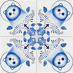 Плитка с узором Котики варинант исполнения - 1 | Loft Concept в Брянске