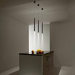 Подвсеной светильник светодиодный металлический цилиндрической формы Высота 100 см Trumpet tube варинант исполнения - 5 | Loft Concept в Брянске