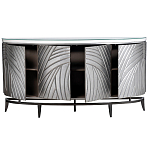 Комод фактурный серебристый с дверцами Silver Chest of Drawers варинант исполнения - 2 | Loft Concept в Брянске