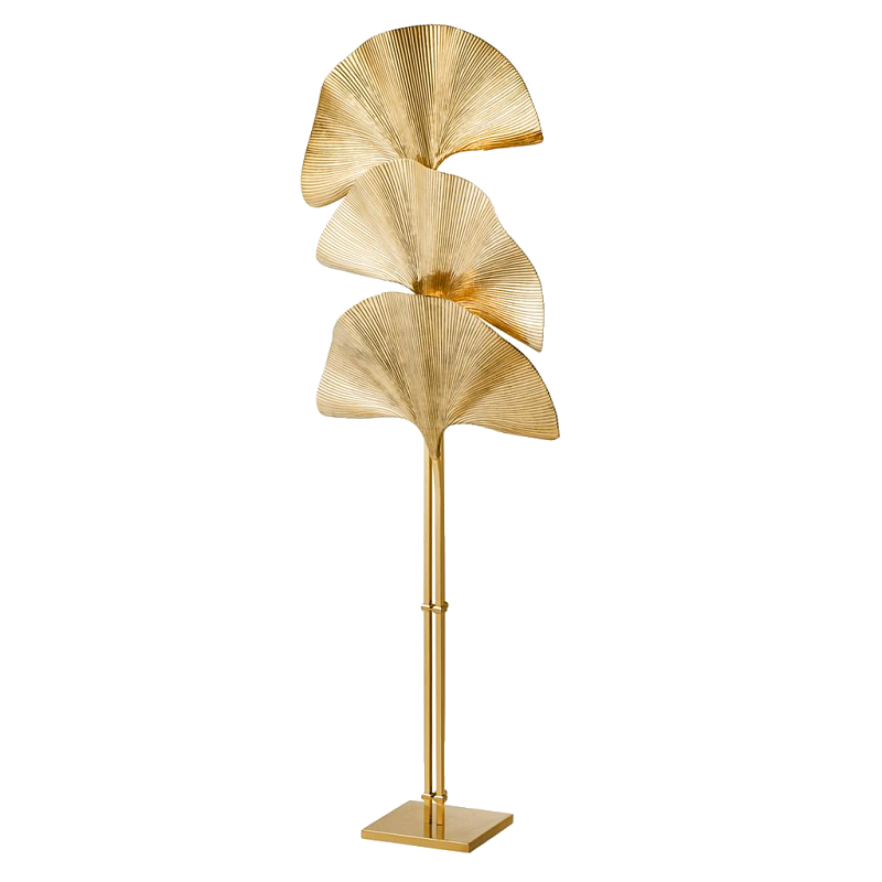 Торшер Eichholtz Floor Lamp Las Palmas Gold Золотой Торшер Eichholtz Floor Lamp Las Palmas Gold Золотой в Брянске | Loft Concept