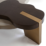 Кофейный стол со столешницей волнистой формы Gale Curved Coffee Table варинант исполнения - 2 | Loft Concept в Брянске