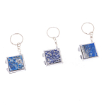 Зеркало брелок складное двухстороннее из натурального камня Лазурит Stone Mirrors варинант исполнения - 8 | Loft Concept в Брянске