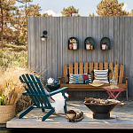 Садовая скамья из массива акации Ruth Wooden Bench варинант исполнения - 2 | Loft Concept в Брянске