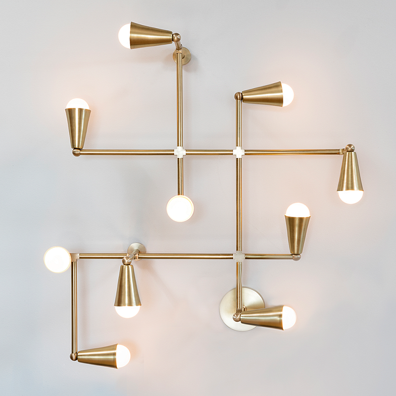 Бра Zig-Zag WALL light maker studio Латунь Бра Zig-Zag WALL light maker studio Латунь в Брянске | Loft Concept