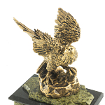Часы настольные из натурального камня с декором в виде орла Eagle Stone Clock варинант исполнения - 9 | Loft Concept в Брянске