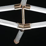 Люстра с геометрической конструкцией из вытянутых цилиндрических плафонов Hex Scaffold  варинант исполнения - 9 | Loft Concept в Брянске