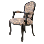 Полукресло с мягкой обивкой из льна на 4-х ножках из массива березы Gladys Armchair варинант исполнения - 3 | Loft Concept в Брянске