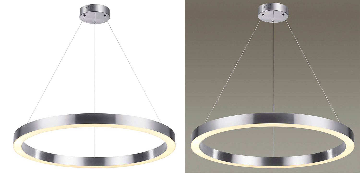 Подвесной светильник Nickel Ribbon Ring 80 Подвесной светильник Nickel Ribbon Ring 80 - Loft-Concept в Брянске