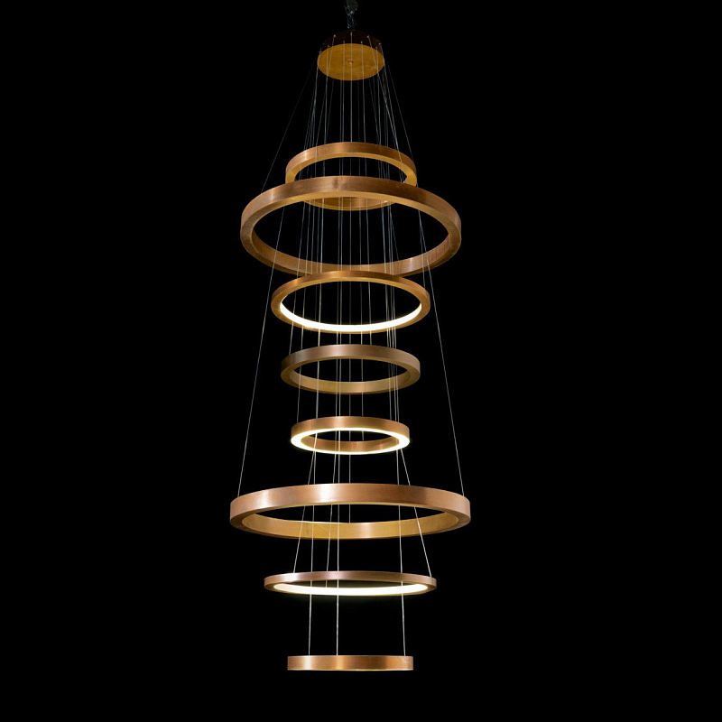 Люстра Light Ring XXL Латунь Люстра Light Ring XXL Латунь в Брянске | Loft Concept