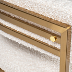 Стул букле бежевый с каркасом цвета матовое золото Tactility варинант исполнения - 3 | Loft Concept в Брянске