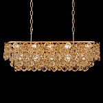 Люстра овальная каскадная с подвесками в форме колец Galaxy of Light варинант исполнения - 2 | Loft Concept в Брянске