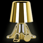 Настольная лампа фигурная золотого цвета с гладким абажуром Высота 17 см Sophia варинант исполнения - 1 | Loft Concept в Брянске